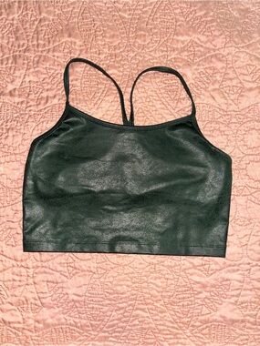 Aerie Forest Green Racerback Sports Bra